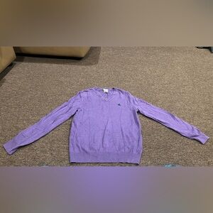 EUC! Express Men's M Purple V-Neck Sweater top LS